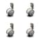 Service Caster 2.375" Gray Soft Twin Wheel Caster with Inside Mount Set SCC SCC-GR02S60-TPR-GRY-716-4-CB90-4 - alternate 3